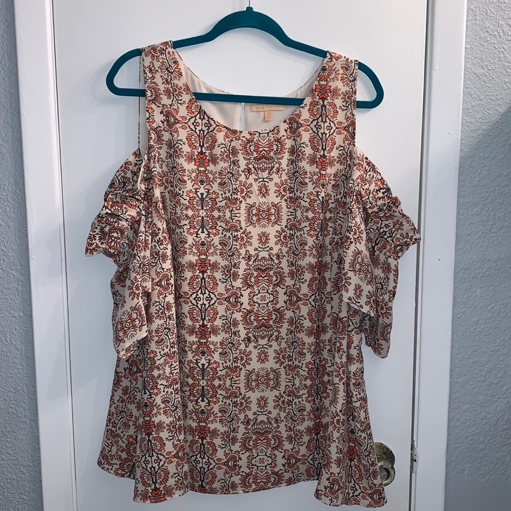 Gibson Latimer | Cold Shoulder Blouse